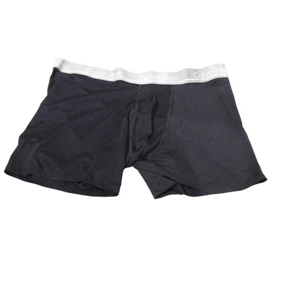 Calvin Klein Boxer Briefs Men’s XL Black Stretch Underwear Logo Waistband - Picture 1 of 2